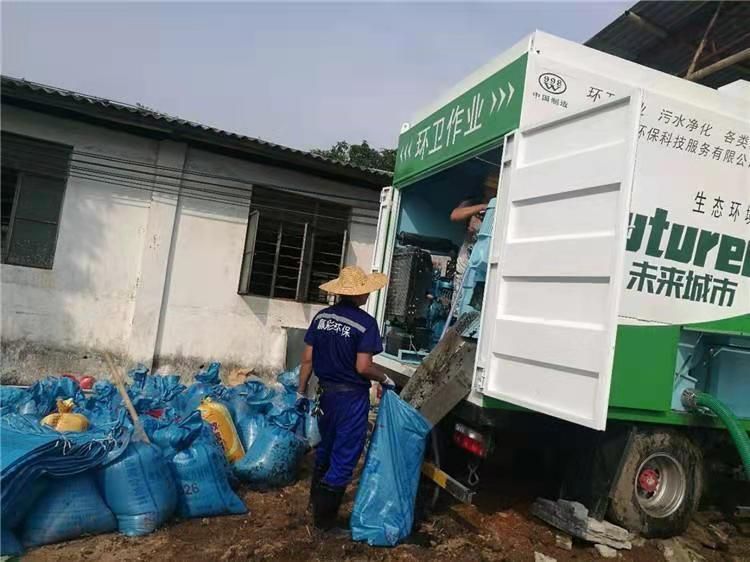 槐荫工业污泥压干处理